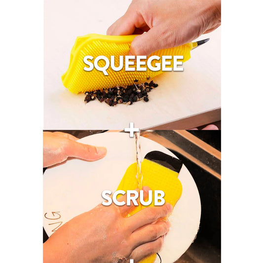 3-in-1 Premium Silicone Kitchen Sponge